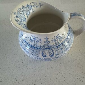 Vintage pitcher from the French manufacturer Sarreguemines late 19th century